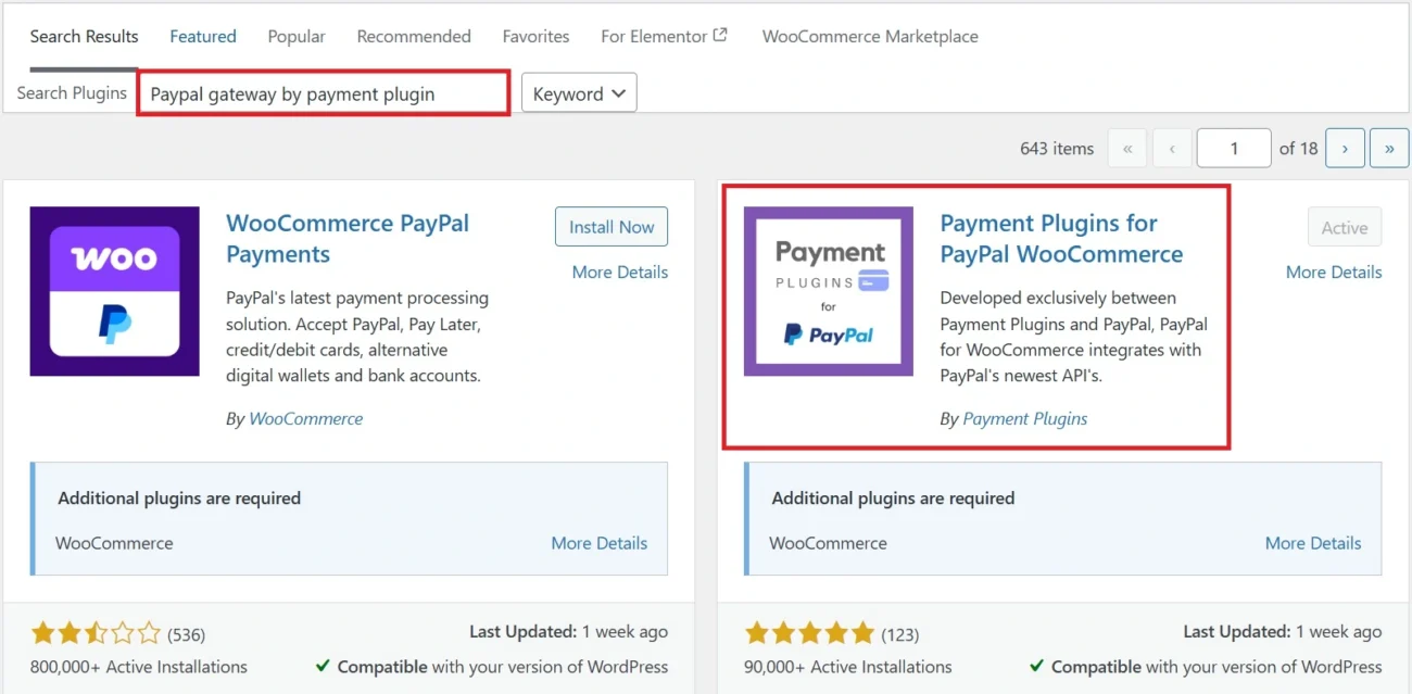 WordPress Dashboard Plugins Area